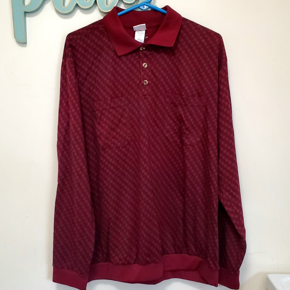 New Casual Joe Pullover Jersey Large Men's Maroon/Black